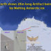 Google Earth shows 2Km long Artifact being Exposed by Melting Antarctic Ice
