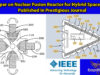 Paper on Nuclear Fusion Reactor for Hybrid Spacecraft Published in Prestigious Journal